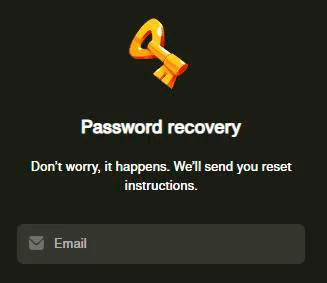 recovery password at cashwin casino